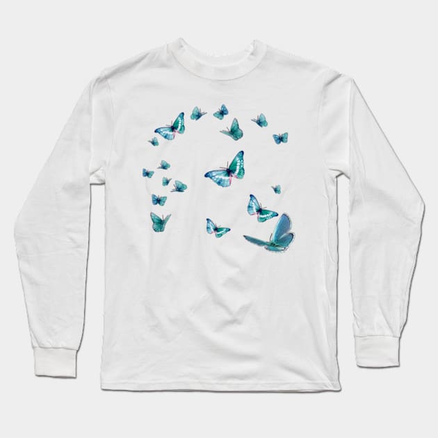 butterflies Long Sleeve T-Shirt by PREMIUMSHOP